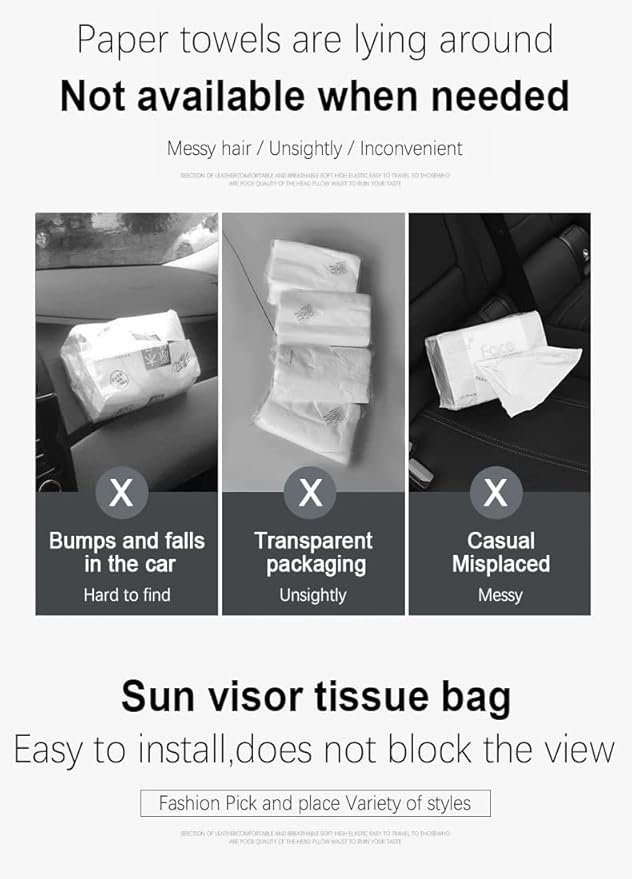 Car Tissue Holder - Pack of 2